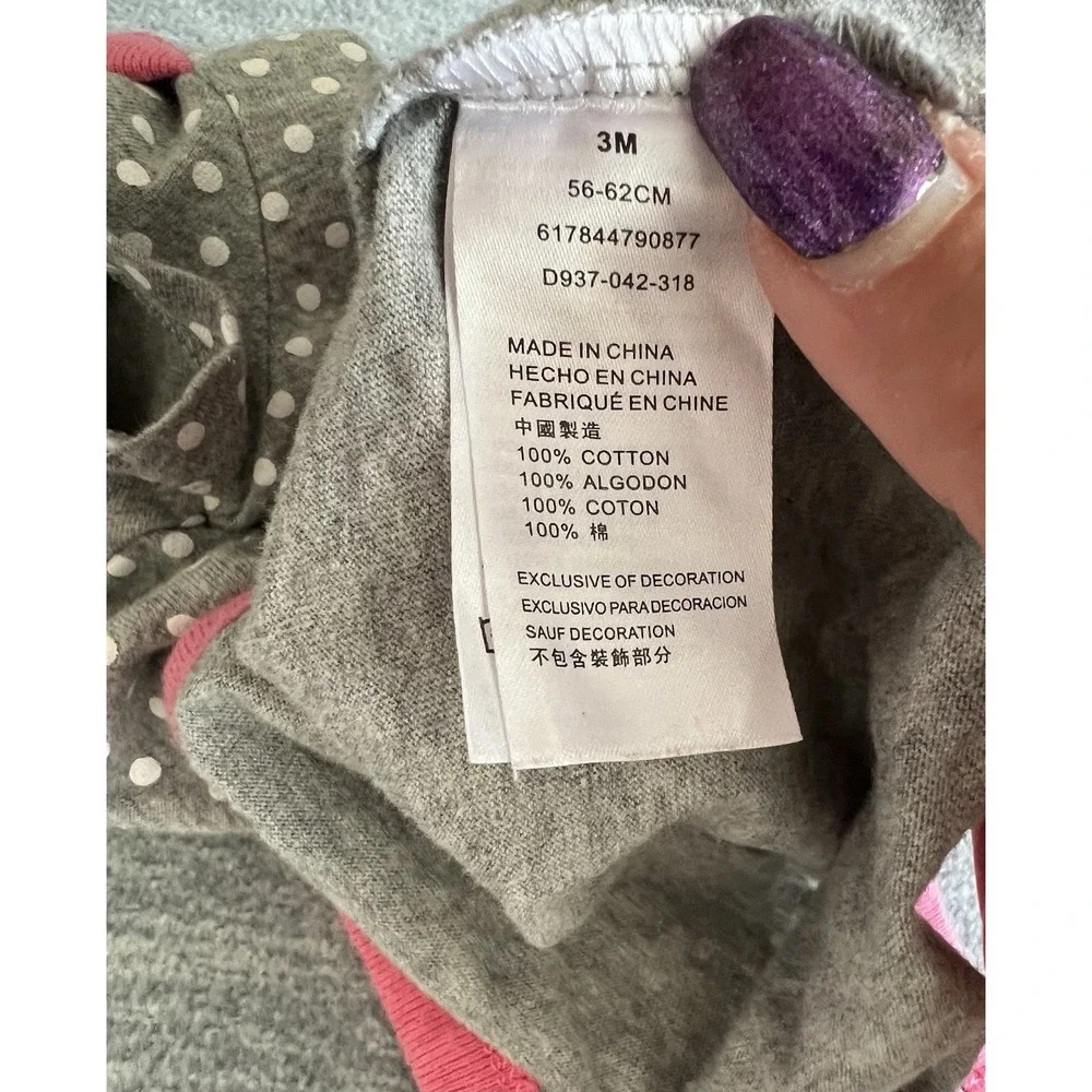 Nike Just Do It Baby Girls 3 Months Bodysuits 2 Piece 1 LongSleeve 1 ShortSleeve